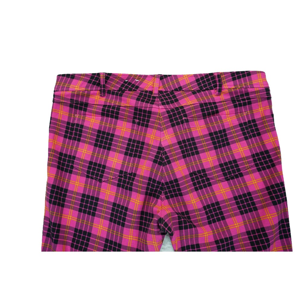 J. McLaughlin Becca Pink Plaid‎ Pant Leggings, Size 10 - Picture 5 of 6